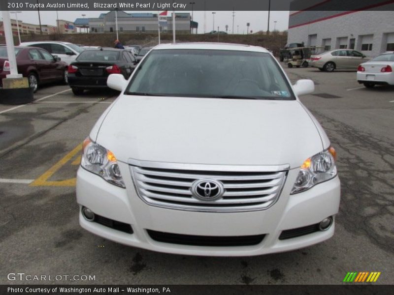 Blizzard White Pearl / Light Gray 2010 Toyota Avalon Limited