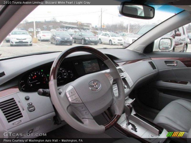 Blizzard White Pearl / Light Gray 2010 Toyota Avalon Limited