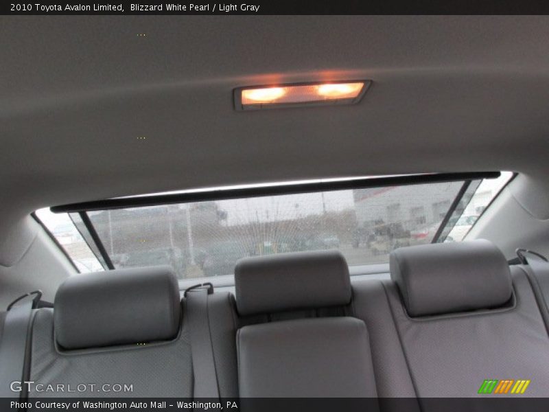 Blizzard White Pearl / Light Gray 2010 Toyota Avalon Limited