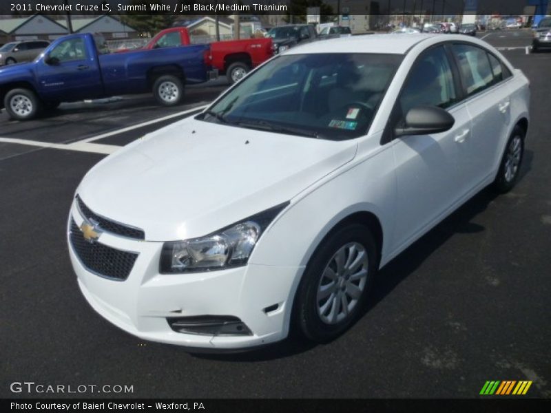 Summit White / Jet Black/Medium Titanium 2011 Chevrolet Cruze LS