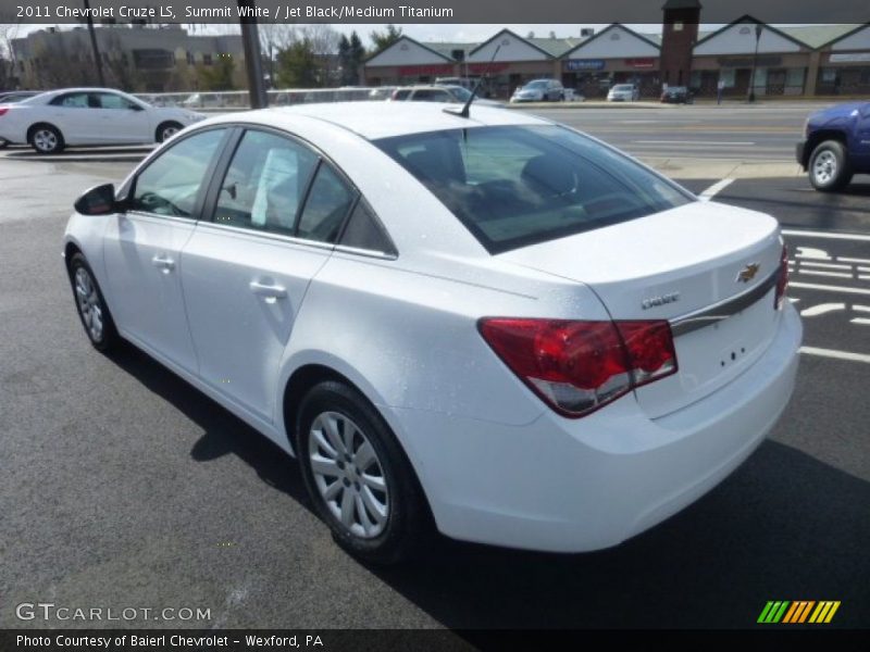 Summit White / Jet Black/Medium Titanium 2011 Chevrolet Cruze LS