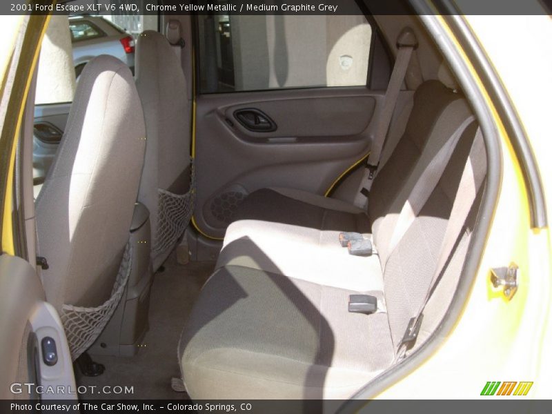 Chrome Yellow Metallic / Medium Graphite Grey 2001 Ford Escape XLT V6 4WD