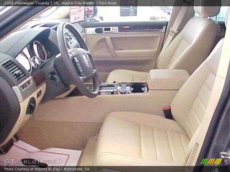 Alaska Grey Metallic / Pure Beige 2008 Volkswagen Touareg 2 V8