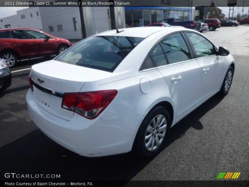 Summit White / Jet Black/Medium Titanium 2011 Chevrolet Cruze LS