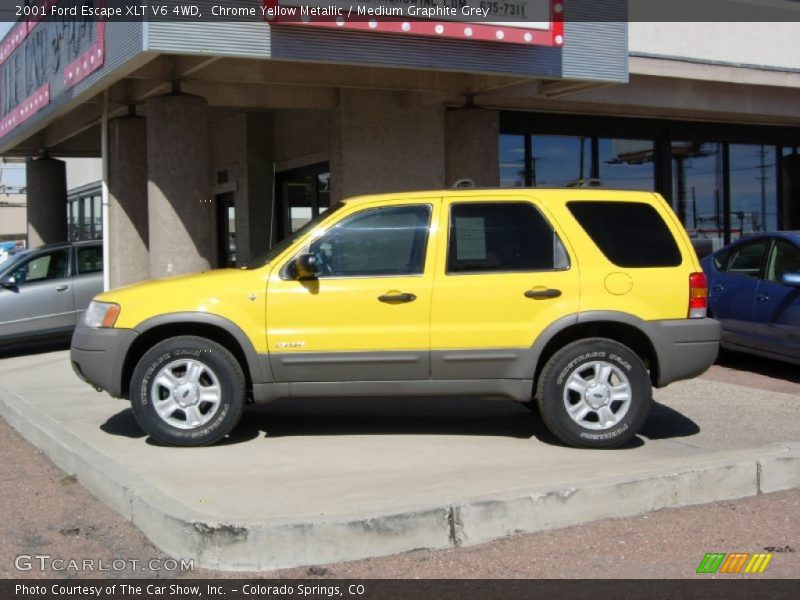  2001 Escape XLT V6 4WD Chrome Yellow Metallic