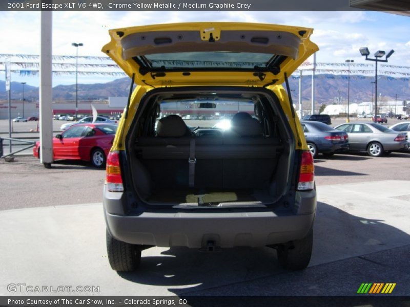 Chrome Yellow Metallic / Medium Graphite Grey 2001 Ford Escape XLT V6 4WD