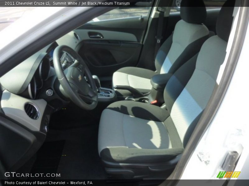 Summit White / Jet Black/Medium Titanium 2011 Chevrolet Cruze LS