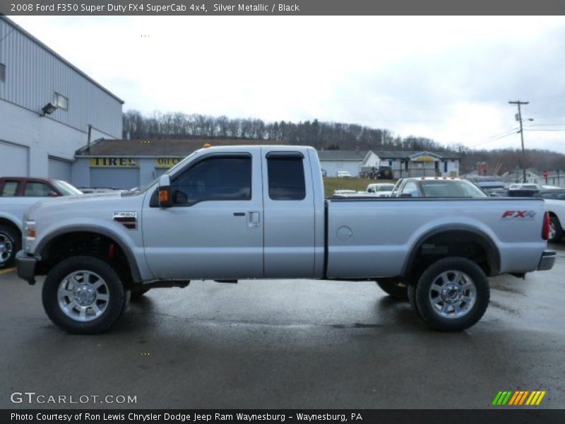 Silver Metallic / Black 2008 Ford F350 Super Duty FX4 SuperCab 4x4