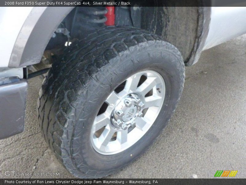 Silver Metallic / Black 2008 Ford F350 Super Duty FX4 SuperCab 4x4