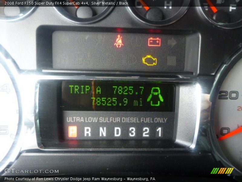 Silver Metallic / Black 2008 Ford F350 Super Duty FX4 SuperCab 4x4