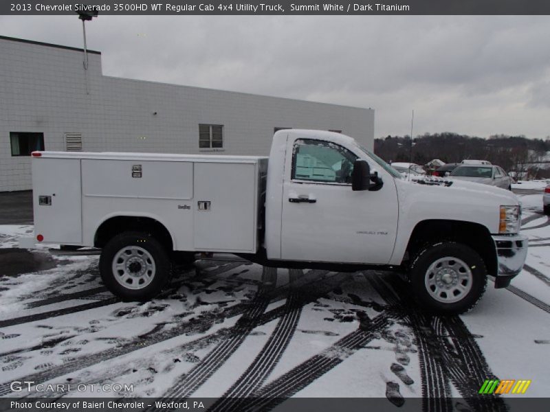  2013 Silverado 3500HD WT Regular Cab 4x4 Utility Truck Summit White