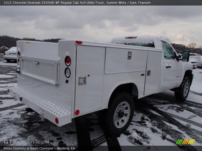 Summit White / Dark Titanium 2013 Chevrolet Silverado 3500HD WT Regular Cab 4x4 Utility Truck