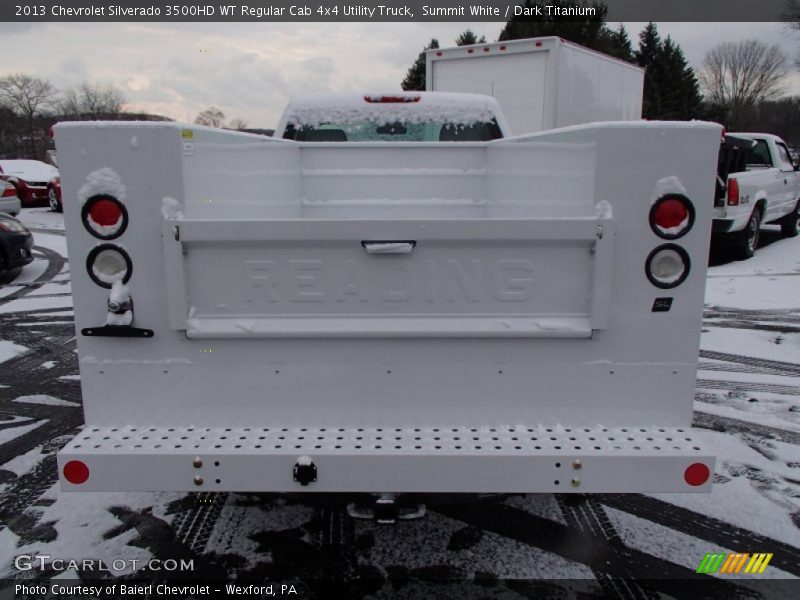Summit White / Dark Titanium 2013 Chevrolet Silverado 3500HD WT Regular Cab 4x4 Utility Truck