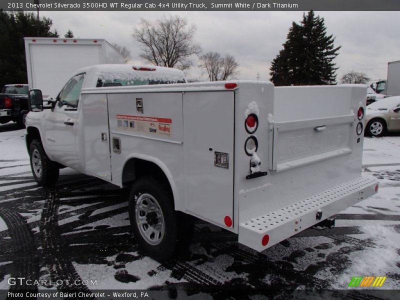 Summit White / Dark Titanium 2013 Chevrolet Silverado 3500HD WT Regular Cab 4x4 Utility Truck