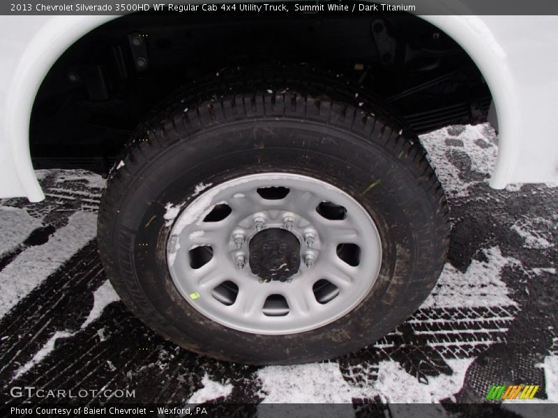 Summit White / Dark Titanium 2013 Chevrolet Silverado 3500HD WT Regular Cab 4x4 Utility Truck