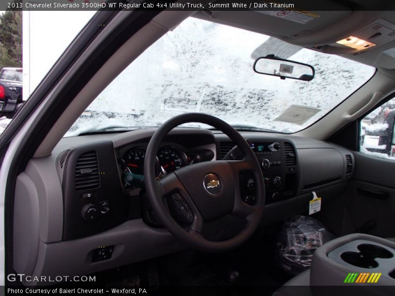 Summit White / Dark Titanium 2013 Chevrolet Silverado 3500HD WT Regular Cab 4x4 Utility Truck