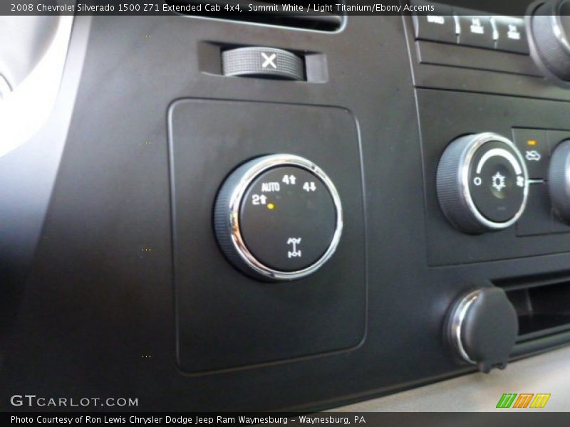 Summit White / Light Titanium/Ebony Accents 2008 Chevrolet Silverado 1500 Z71 Extended Cab 4x4