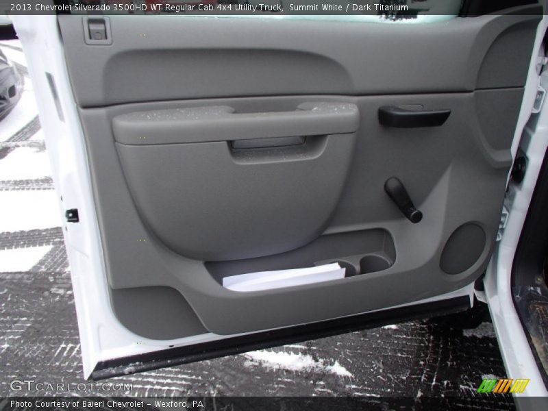 Door Panel of 2013 Silverado 3500HD WT Regular Cab 4x4 Utility Truck