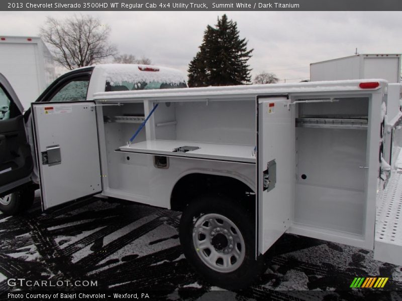 Summit White / Dark Titanium 2013 Chevrolet Silverado 3500HD WT Regular Cab 4x4 Utility Truck