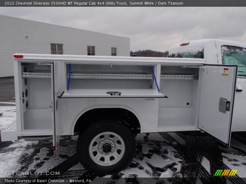 Summit White / Dark Titanium 2013 Chevrolet Silverado 3500HD WT Regular Cab 4x4 Utility Truck