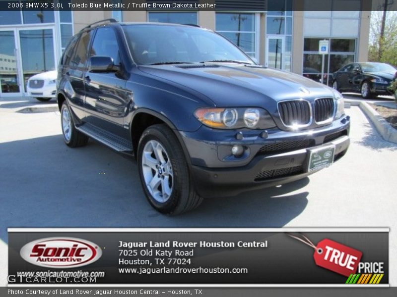 Toledo Blue Metallic / Truffle Brown Dakota Leather 2006 BMW X5 3.0i