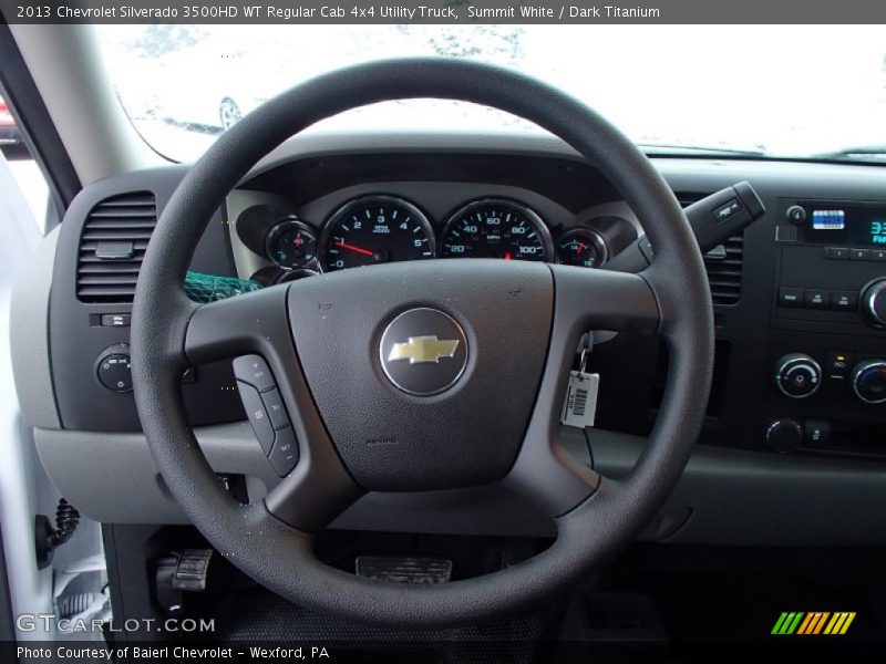  2013 Silverado 3500HD WT Regular Cab 4x4 Utility Truck Steering Wheel