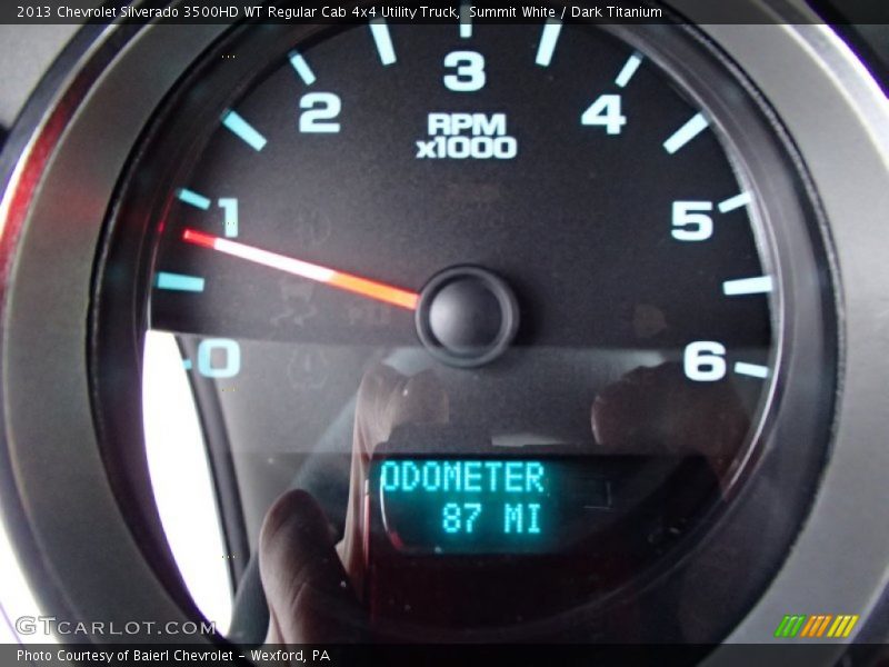 Summit White / Dark Titanium 2013 Chevrolet Silverado 3500HD WT Regular Cab 4x4 Utility Truck