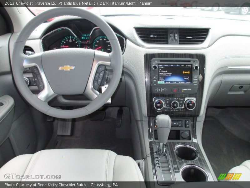 Atlantis Blue Metallic / Dark Titanium/Light Titanium 2013 Chevrolet Traverse LS