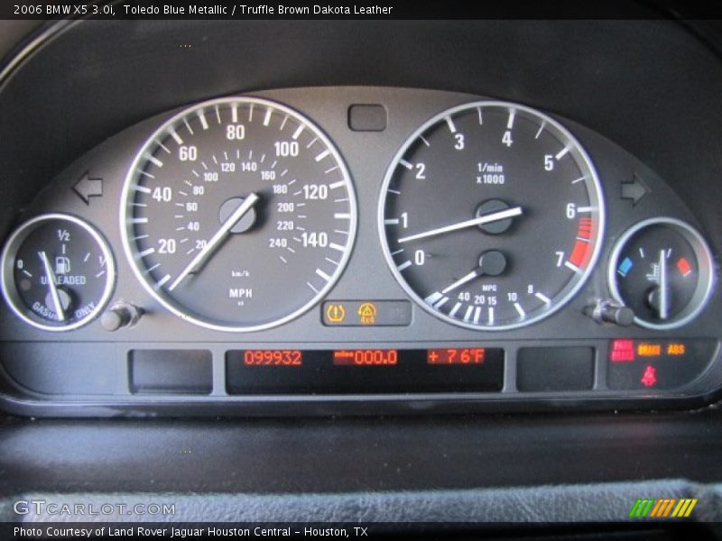 Toledo Blue Metallic / Truffle Brown Dakota Leather 2006 BMW X5 3.0i