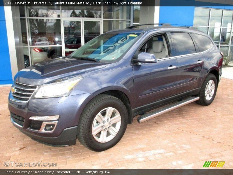 Atlantis Blue Metallic / Dark Titanium/Light Titanium 2013 Chevrolet Traverse LS