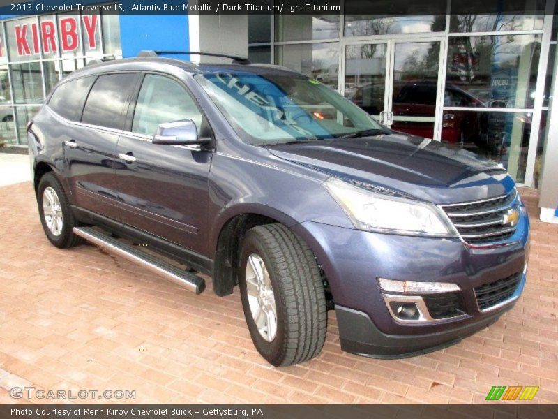 Atlantis Blue Metallic / Dark Titanium/Light Titanium 2013 Chevrolet Traverse LS