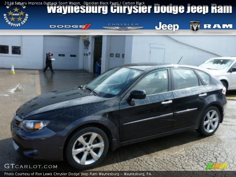 Obsidian Black Pearl / Carbon Black 2010 Subaru Impreza Outback Sport Wagon