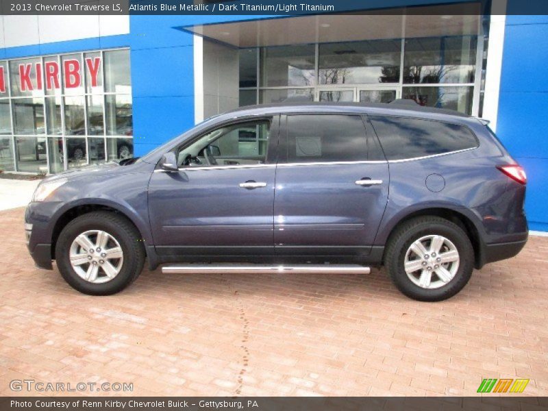 Atlantis Blue Metallic / Dark Titanium/Light Titanium 2013 Chevrolet Traverse LS