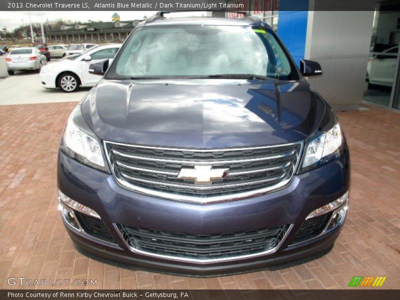 Atlantis Blue Metallic / Dark Titanium/Light Titanium 2013 Chevrolet Traverse LS