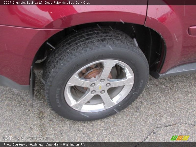 Deep Ruby Metallic / Dark Gray 2007 Chevrolet Equinox LS
