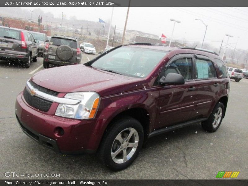 Deep Ruby Metallic / Dark Gray 2007 Chevrolet Equinox LS