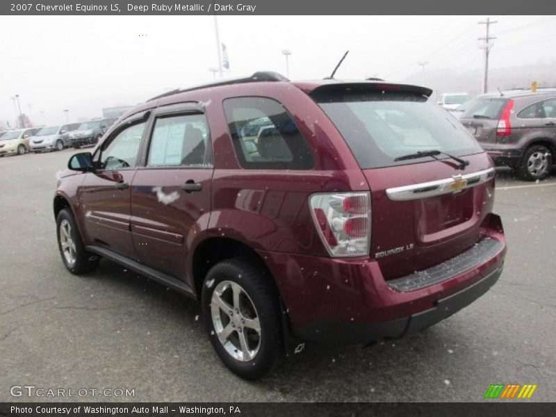 Deep Ruby Metallic / Dark Gray 2007 Chevrolet Equinox LS