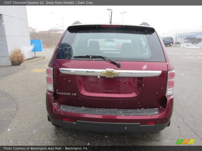 Deep Ruby Metallic / Dark Gray 2007 Chevrolet Equinox LS