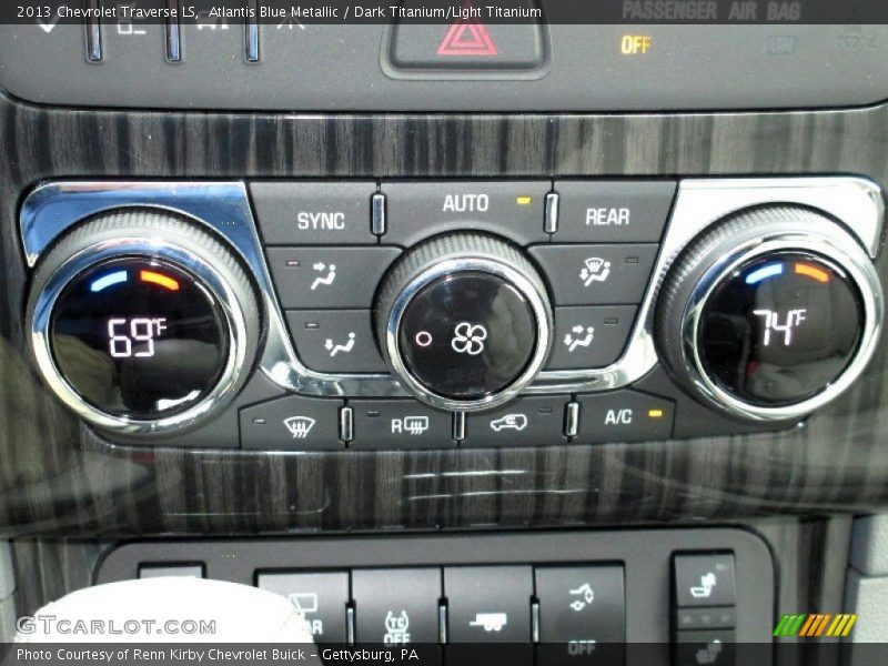 Atlantis Blue Metallic / Dark Titanium/Light Titanium 2013 Chevrolet Traverse LS