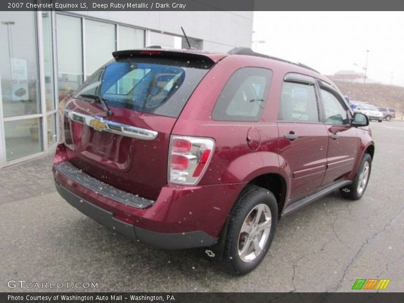 Deep Ruby Metallic / Dark Gray 2007 Chevrolet Equinox LS