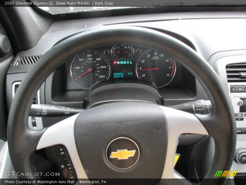 Deep Ruby Metallic / Dark Gray 2007 Chevrolet Equinox LS