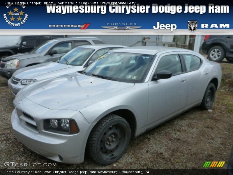 Bright Silver Metallic / Dark Slate Gray/Light Slate Gray 2007 Dodge Charger