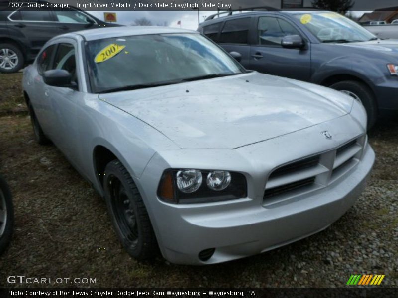 Bright Silver Metallic / Dark Slate Gray/Light Slate Gray 2007 Dodge Charger