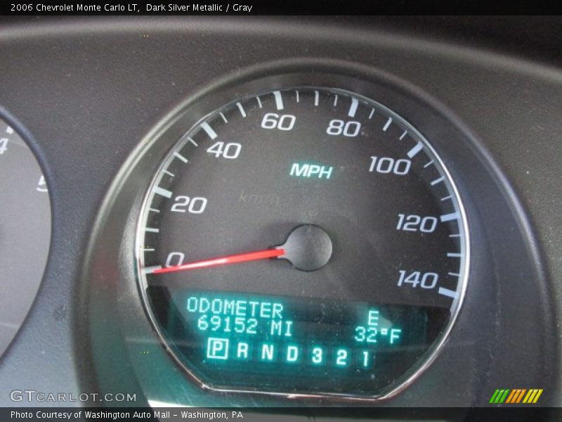 Dark Silver Metallic / Gray 2006 Chevrolet Monte Carlo LT