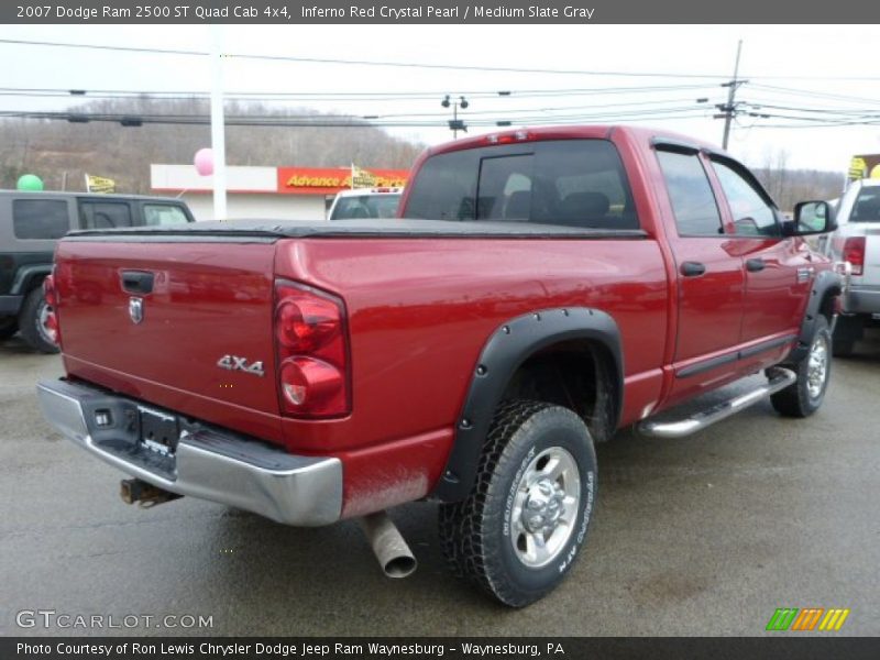 Inferno Red Crystal Pearl / Medium Slate Gray 2007 Dodge Ram 2500 ST Quad Cab 4x4