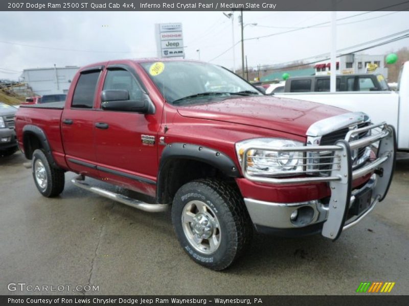 Inferno Red Crystal Pearl / Medium Slate Gray 2007 Dodge Ram 2500 ST Quad Cab 4x4