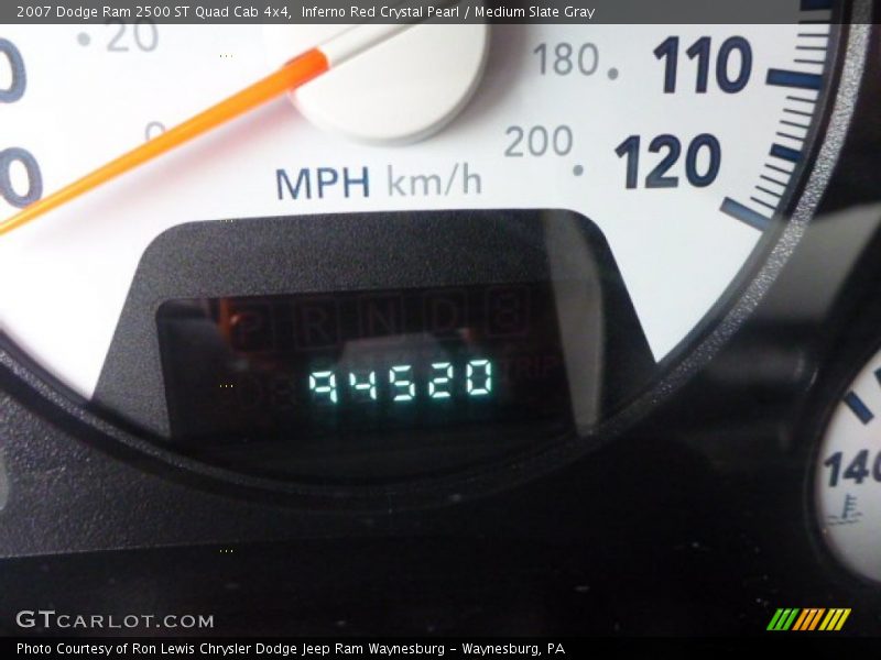 Inferno Red Crystal Pearl / Medium Slate Gray 2007 Dodge Ram 2500 ST Quad Cab 4x4