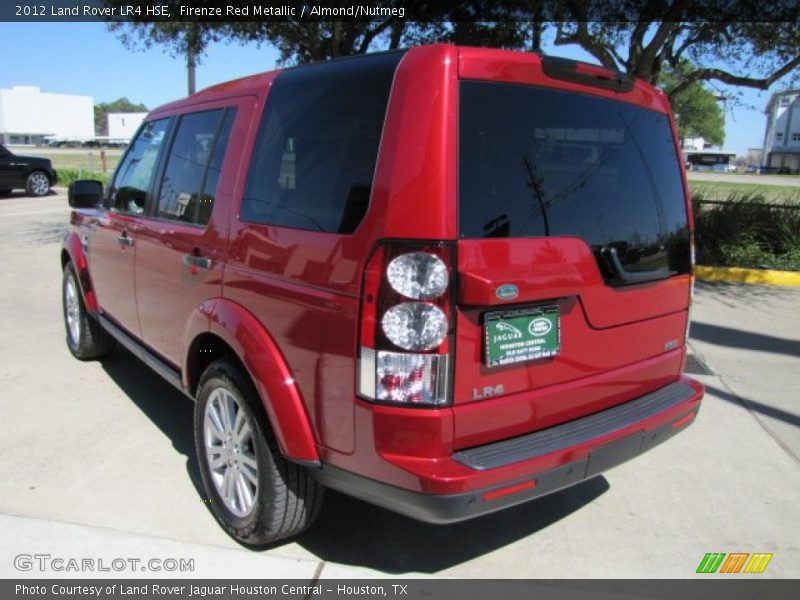 Firenze Red Metallic / Almond/Nutmeg 2012 Land Rover LR4 HSE