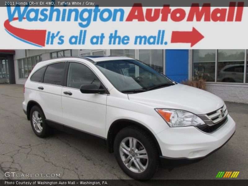 Taffeta White / Gray 2011 Honda CR-V EX 4WD