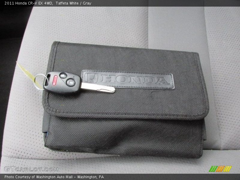 Taffeta White / Gray 2011 Honda CR-V EX 4WD